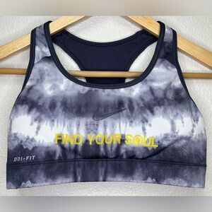 Nike racer back Tie-Dye Sports Bra soulcycle collaboration